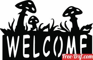 download Welcome sign wall decor free ready for cut